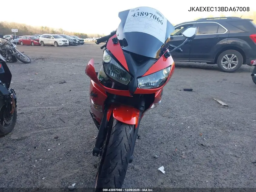 JKAEXEC13BDA67008 2011 Kawasaki Ex650 C