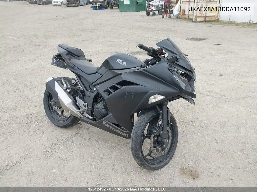 2013 Kawasaki Ex300 A VIN: JKAEX8A13DDA11092 Lot: 12612492