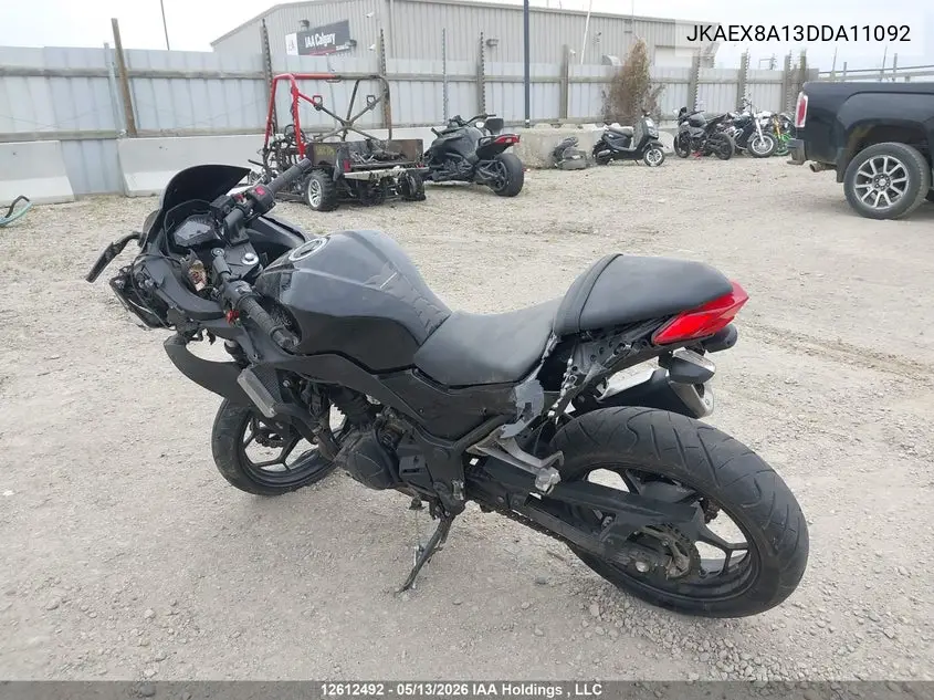 2013 Kawasaki Ex300 A VIN: JKAEX8A13DDA11092 Lot: 12612492