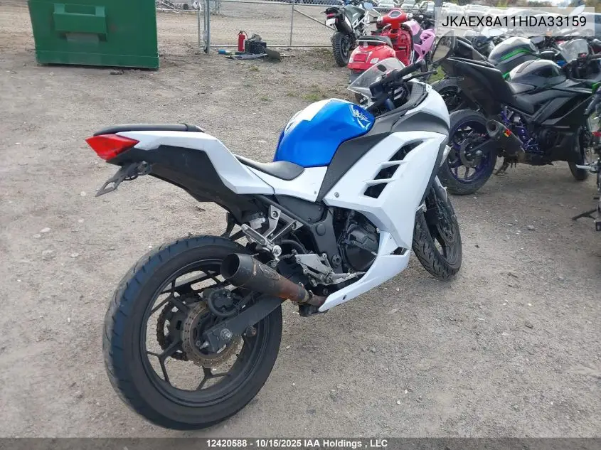JKAEX8A11HDA33159 2017 Kawasaki Ex300 A