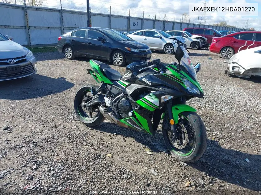 JKAEXEK12HDA01270 2017 Kawasaki Ex650 F