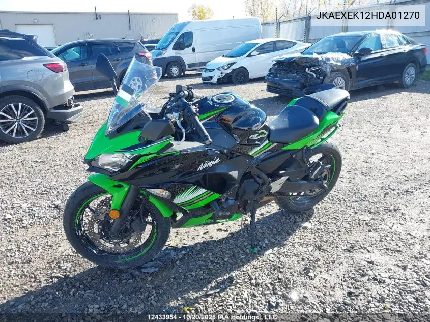 JKAEXEK12HDA01270 2017 Kawasaki Ex650 F