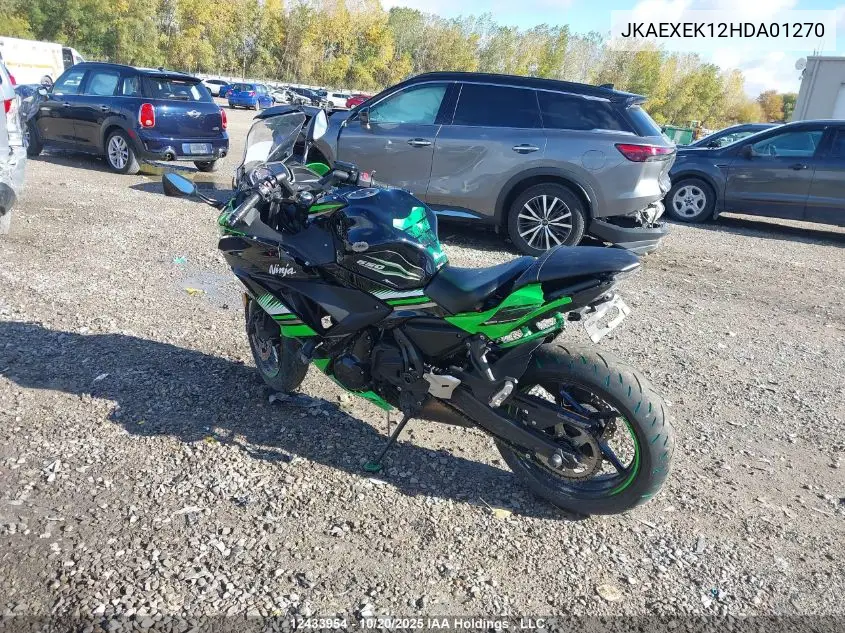 JKAEXEK12HDA01270 2017 Kawasaki Ex650 F