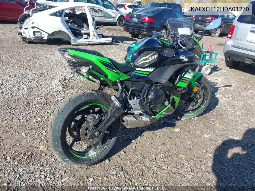JKAEXEK12HDA01270 2017 Kawasaki Ex650 F