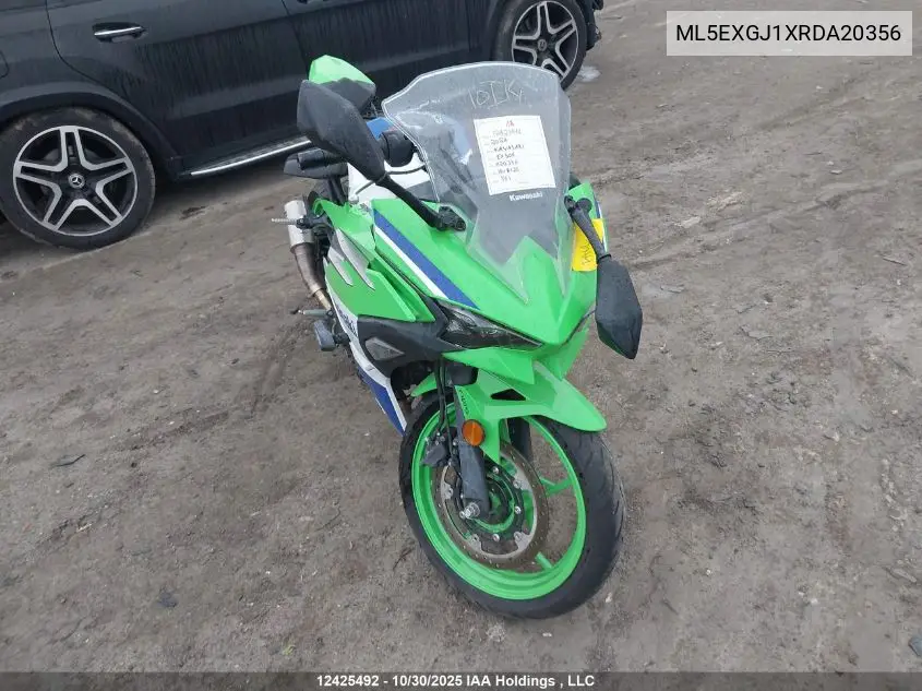 ML5EXGJ1XRDA20356 2024 Kawasaki Ex500 A/B