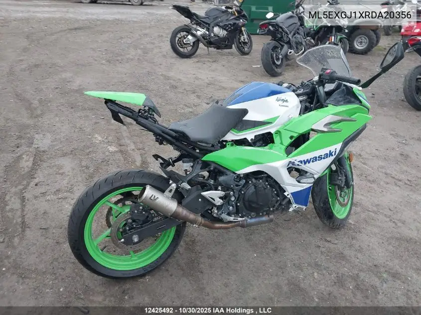 ML5EXGJ1XRDA20356 2024 Kawasaki Ex500 A/B