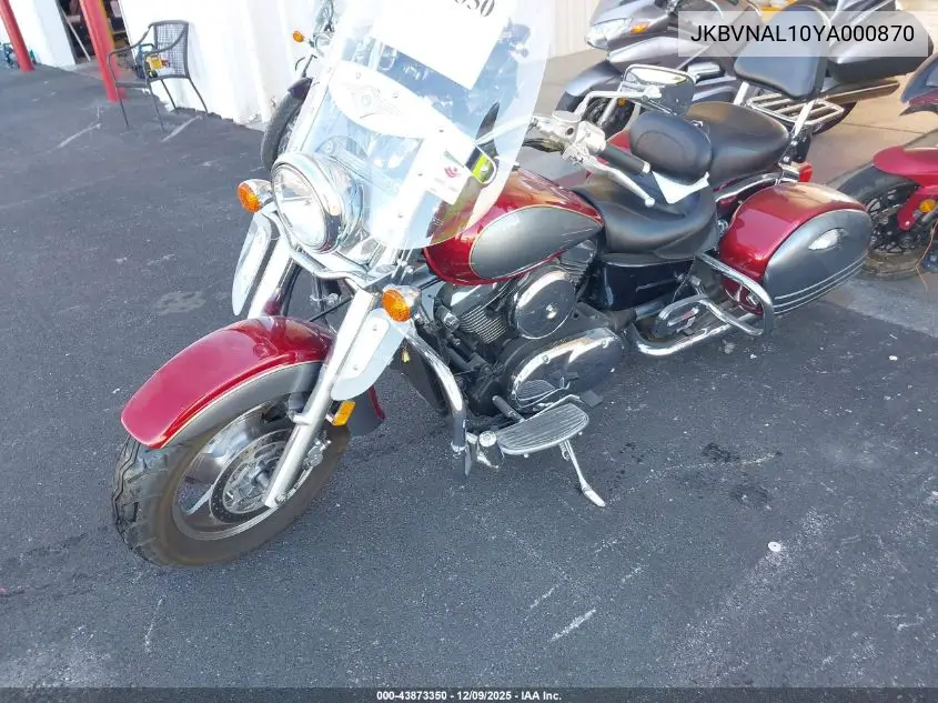 JKBVNAL10YA000870 2000 Kawasaki Vn1500 L