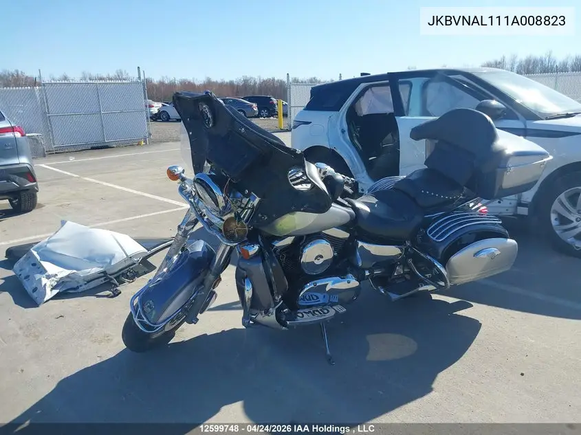 2001 Kawasaki Vn1500 L VIN: JKBVNAL111A008823 Lot: 12599748