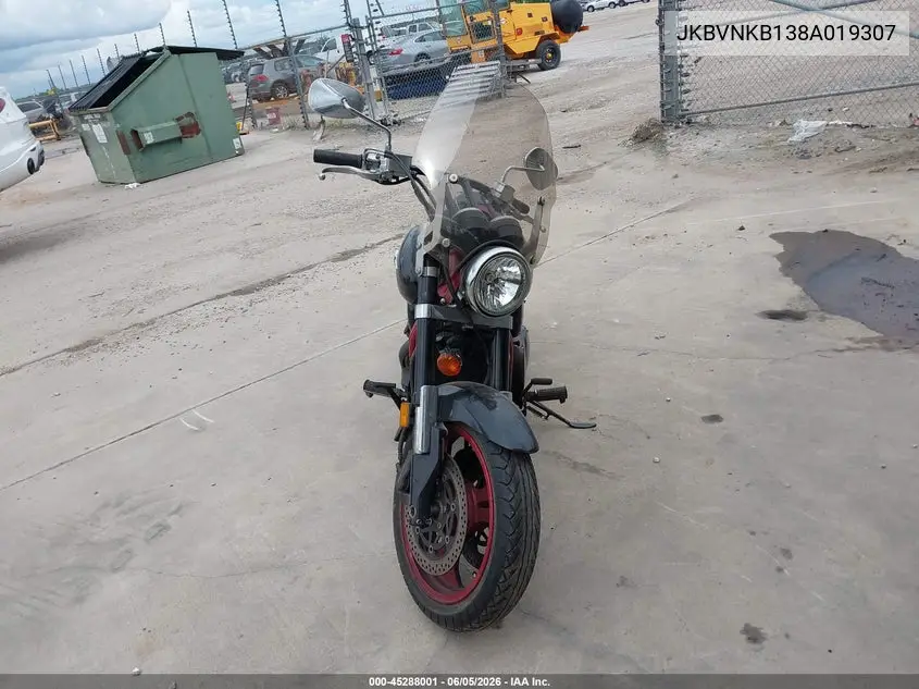 2008 Kawasaki Vn1600 B VIN: JKBVNKB138A019307 Lot: 45288001