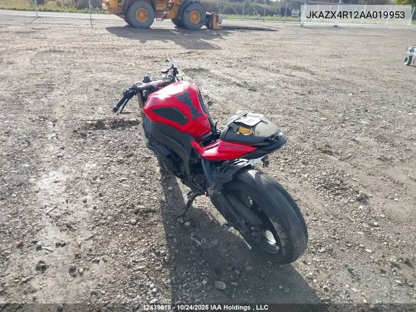 JKAZX4R12AA019953 2010 Kawasaki Zx600 R