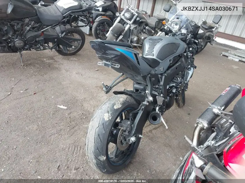 JKBZXJJ14SA030671 2025 Kawasaki Zx636 K
