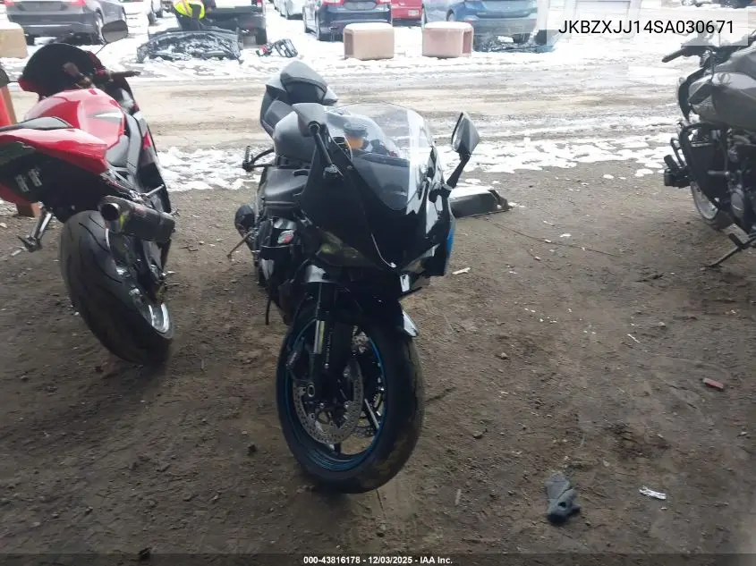 JKBZXJJ14SA030671 2025 Kawasaki Zx636 K