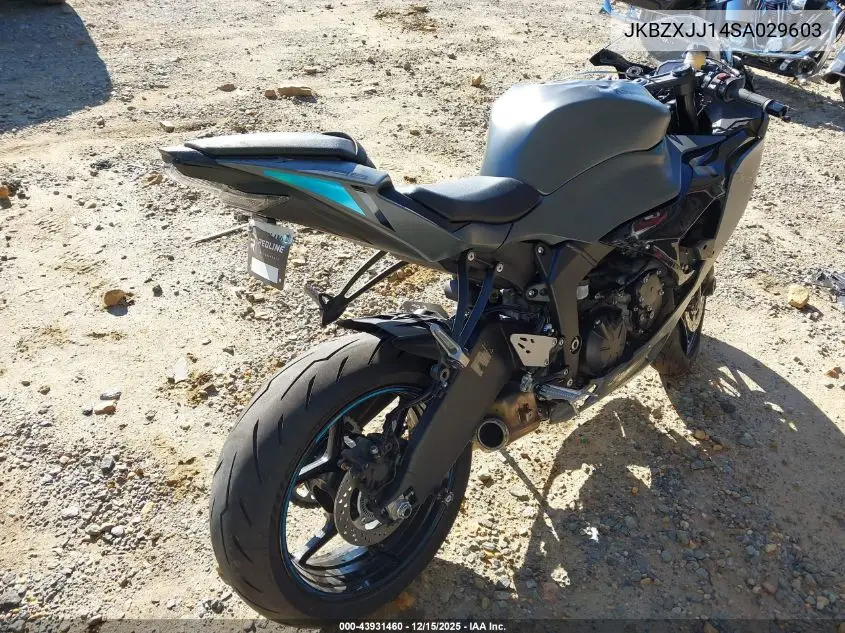 JKBZXJJ14SA029603 2025 Kawasaki Zx636 K