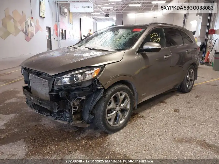 5XYPKDA58GG088083 2016 Kia Sorento Sx V6