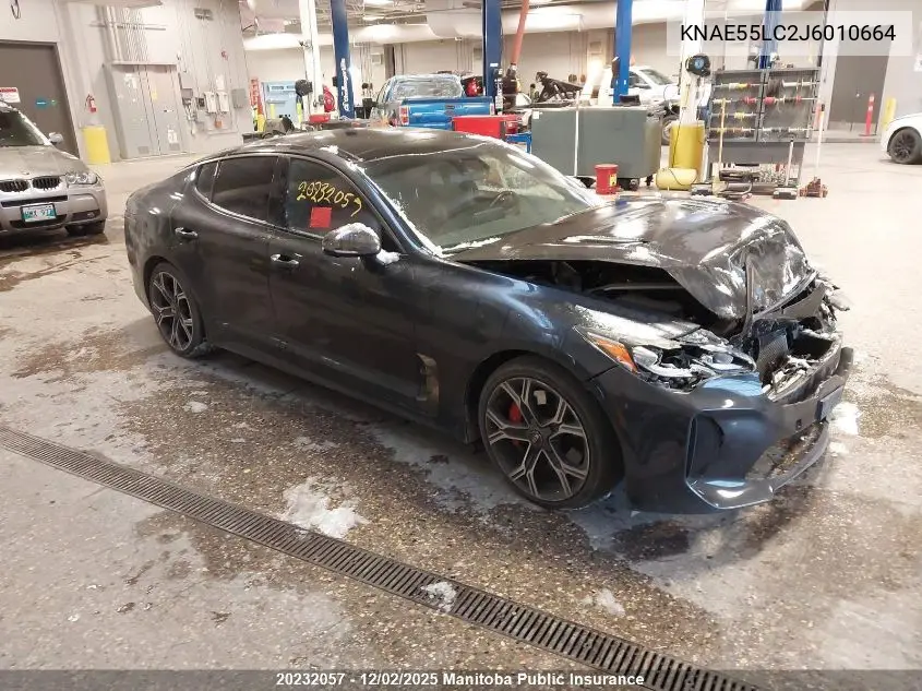 KNAE55LC2J6010664 2018 Kia Stinger Gt Limited V6