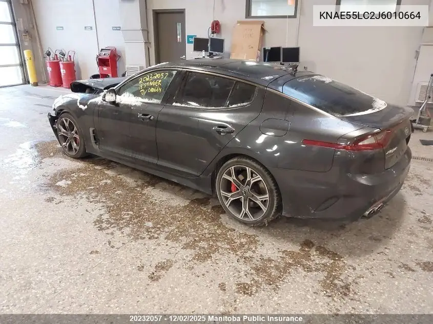 KNAE55LC2J6010664 2018 Kia Stinger Gt Limited V6