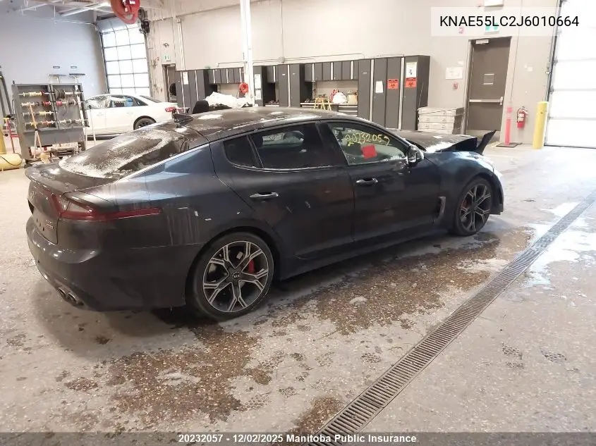 KNAE55LC2J6010664 2018 Kia Stinger Gt Limited V6