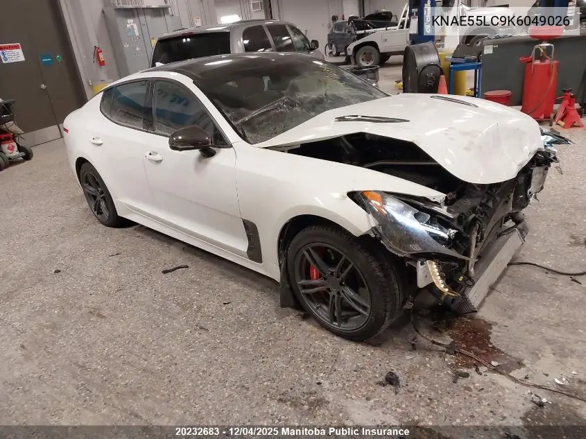 KNAE55LC9K6049026 2019 Kia Stinger Gt Limited V6