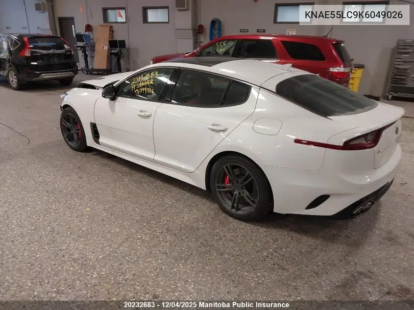 KNAE55LC9K6049026 2019 Kia Stinger Gt Limited V6