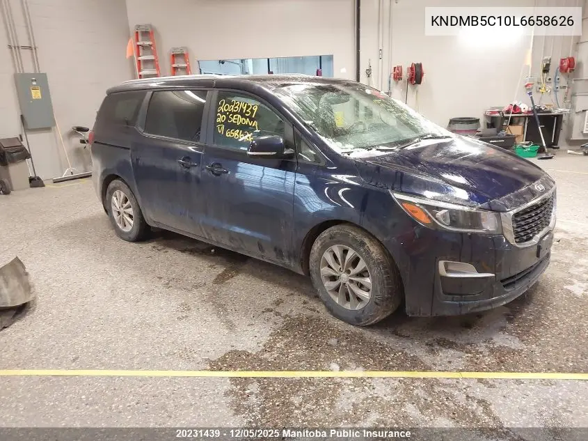 KNDMB5C10L6658626 2020 Kia Sedona Lx+