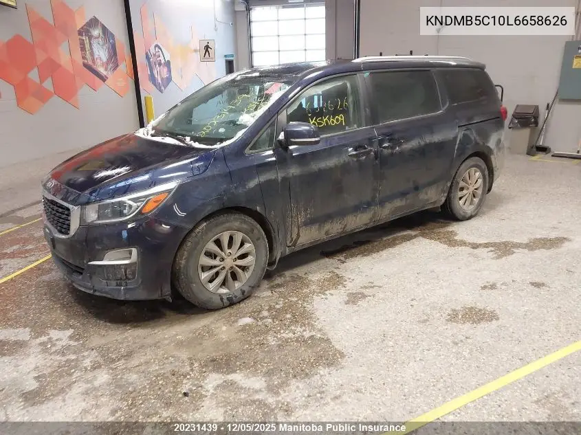 KNDMB5C10L6658626 2020 Kia Sedona Lx+