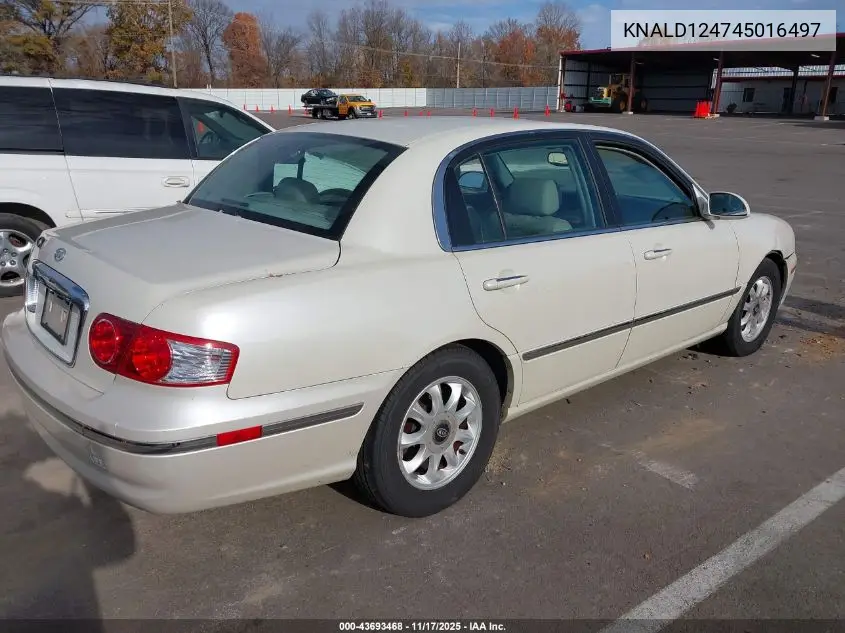 KNALD124745016497 2004 Kia Amanti