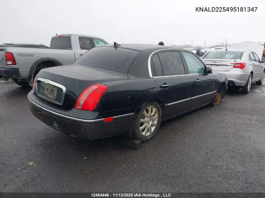 KNALD225495181347 2009 Kia Amanti Luxury