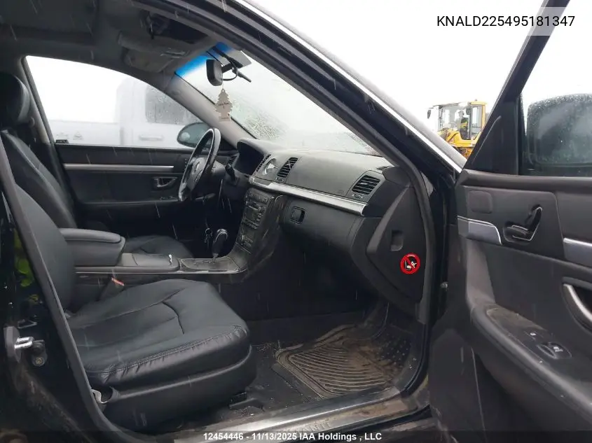 KNALD225495181347 2009 Kia Amanti Luxury