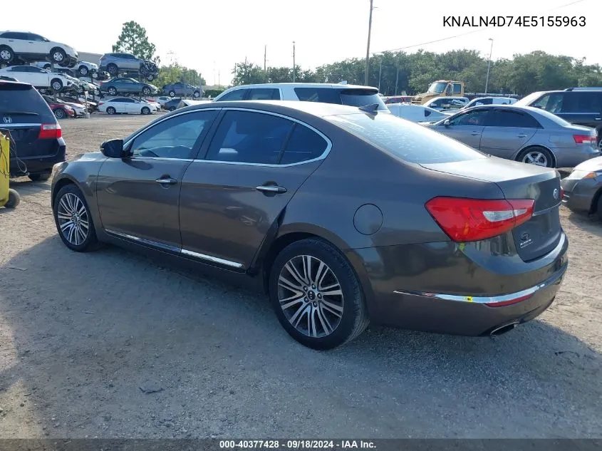 KNALN4D74E5155963 2014 Kia Cadenza Premium/Limited