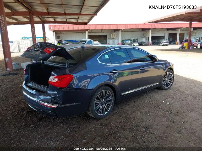 KNALN4D76F5193633 2015 Kia Cadenza Limited