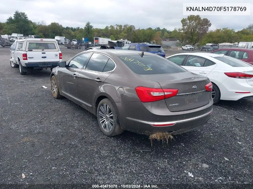 KNALN4D70F5178769 2015 Kia Cadenza Premium