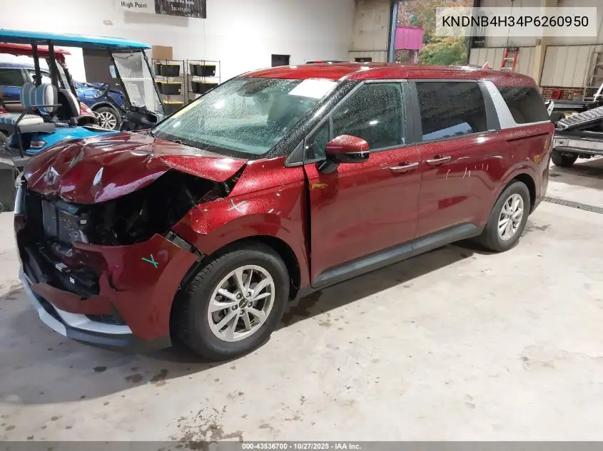 KNDNB4H34P6260950 2023 Kia Carnival Mpv Lx Seat Package
