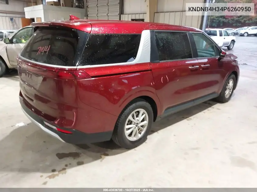 KNDNB4H34P6260950 2023 Kia Carnival Mpv Lx Seat Package