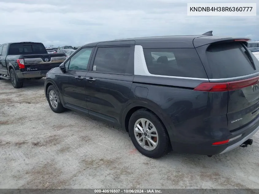 KNDNB4H38R6360777 2024 Kia Carnival Lx