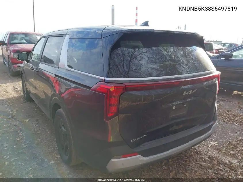KNDNB5K38S6497819 2025 Kia Carnival Mpv Lxs