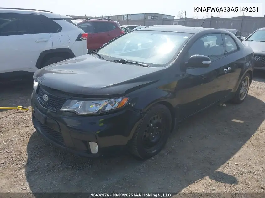 KNAFW6A33A5149251 2010 Kia Forte Sx