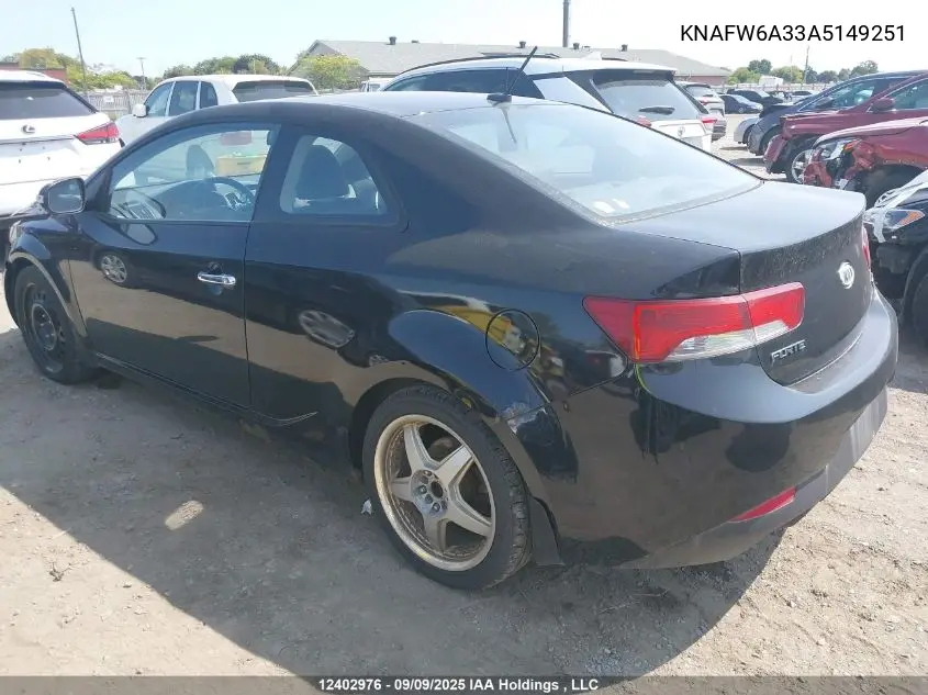 KNAFW6A33A5149251 2010 Kia Forte Sx