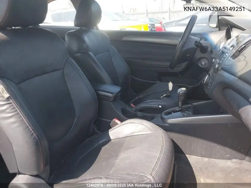 KNAFW6A33A5149251 2010 Kia Forte Sx