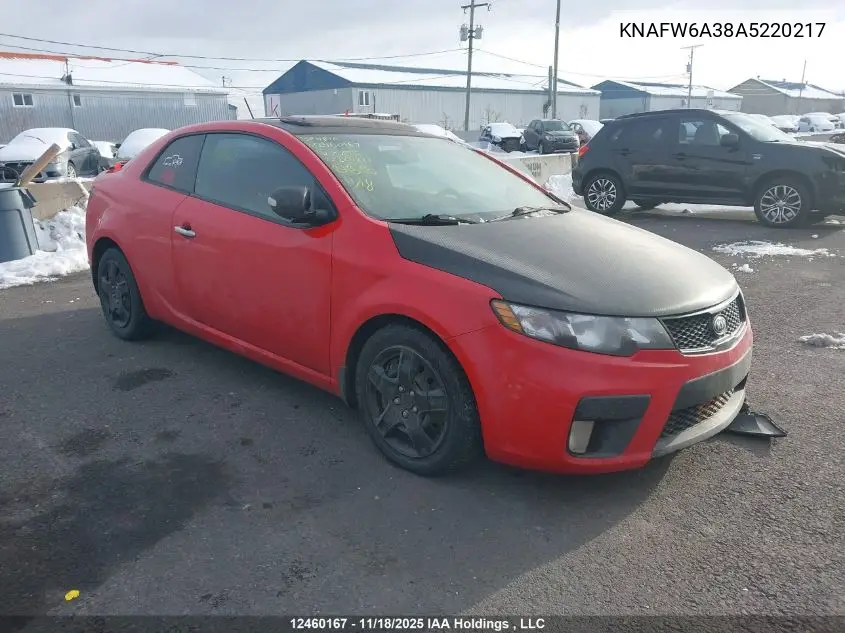 KNAFW6A38A5220217 2010 Kia Forte Koup 2.4L Sx