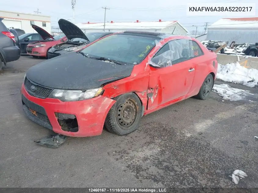 KNAFW6A38A5220217 2010 Kia Forte Koup 2.4L Sx