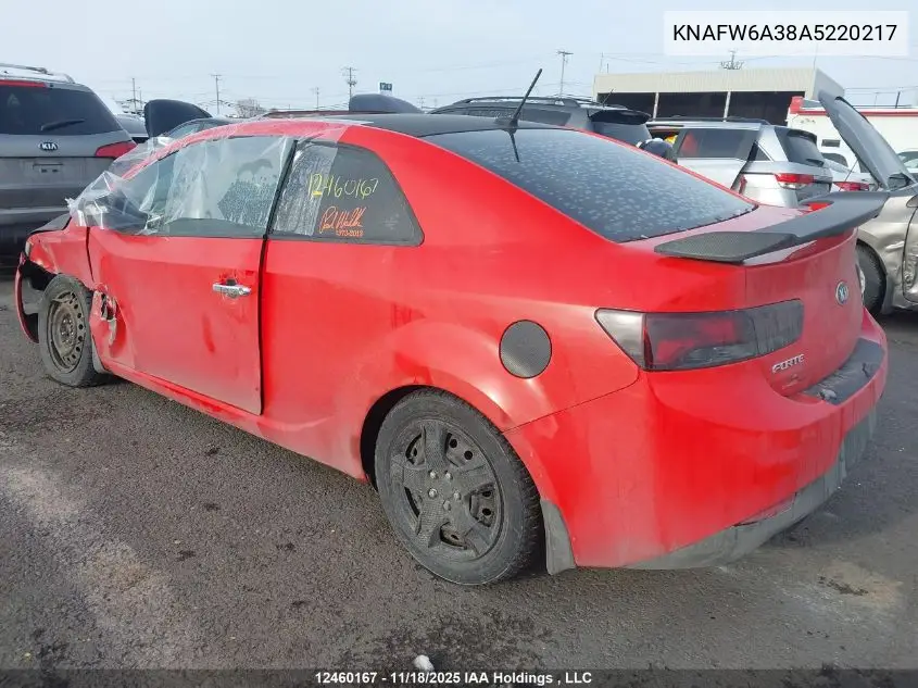 KNAFW6A38A5220217 2010 Kia Forte Koup 2.4L Sx