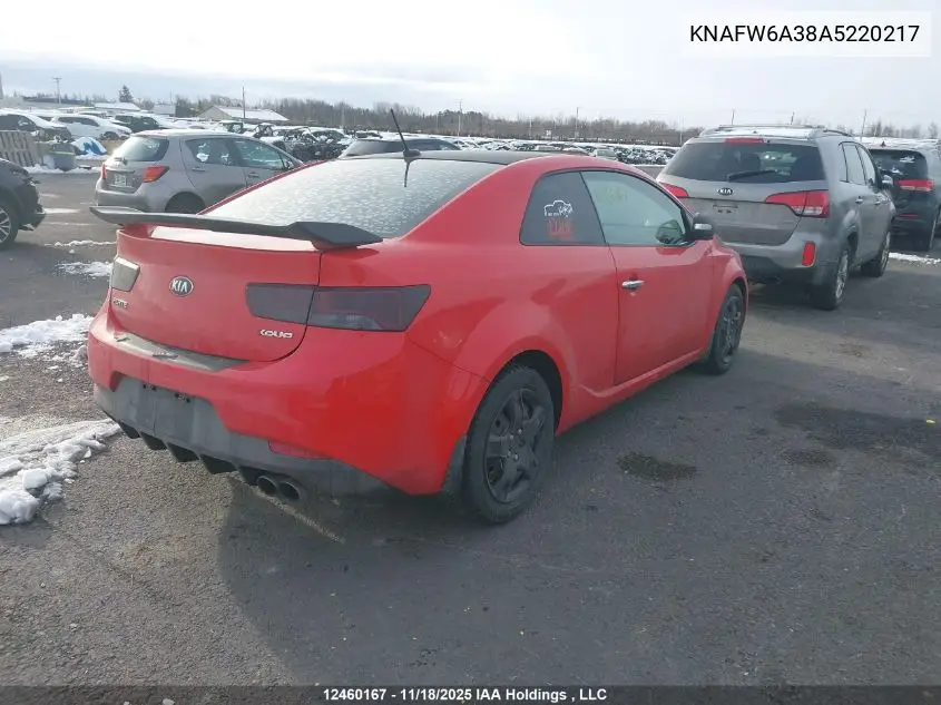 KNAFW6A38A5220217 2010 Kia Forte Koup 2.4L Sx