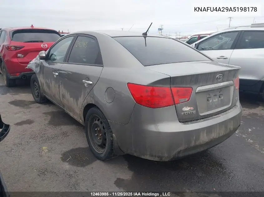 KNAFU4A29A5198178 2010 Kia Forte 2.0L Ex