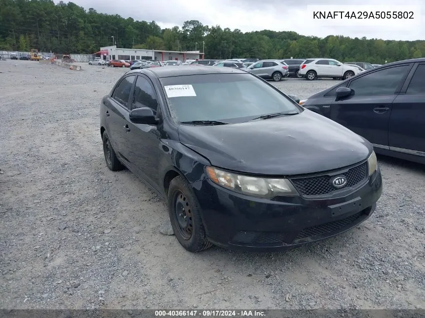 KNAFT4A29A5055802 2010 Kia Forte Lx