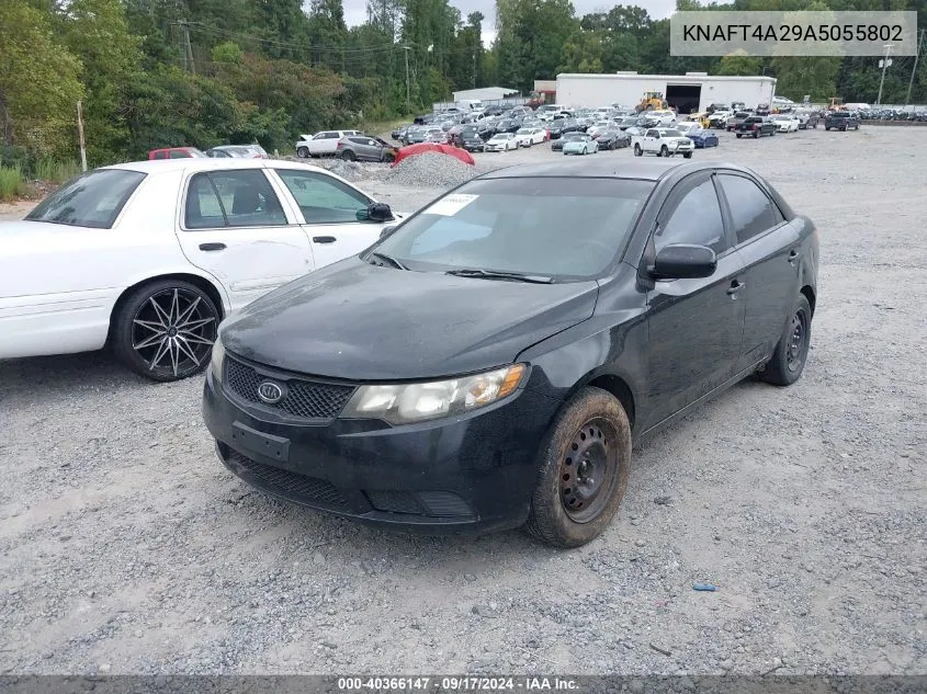 KNAFT4A29A5055802 2010 Kia Forte Lx