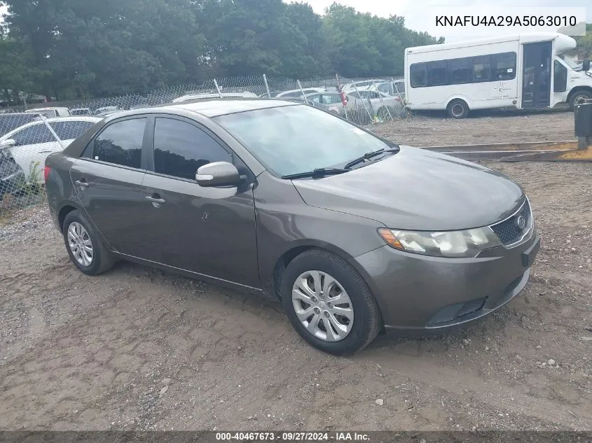 KNAFU4A29A5063010 2010 Kia Forte Ex