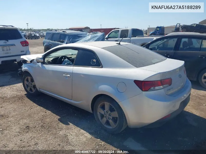 KNAFU6A27A5188289 2010 Kia Forte Koup Ex