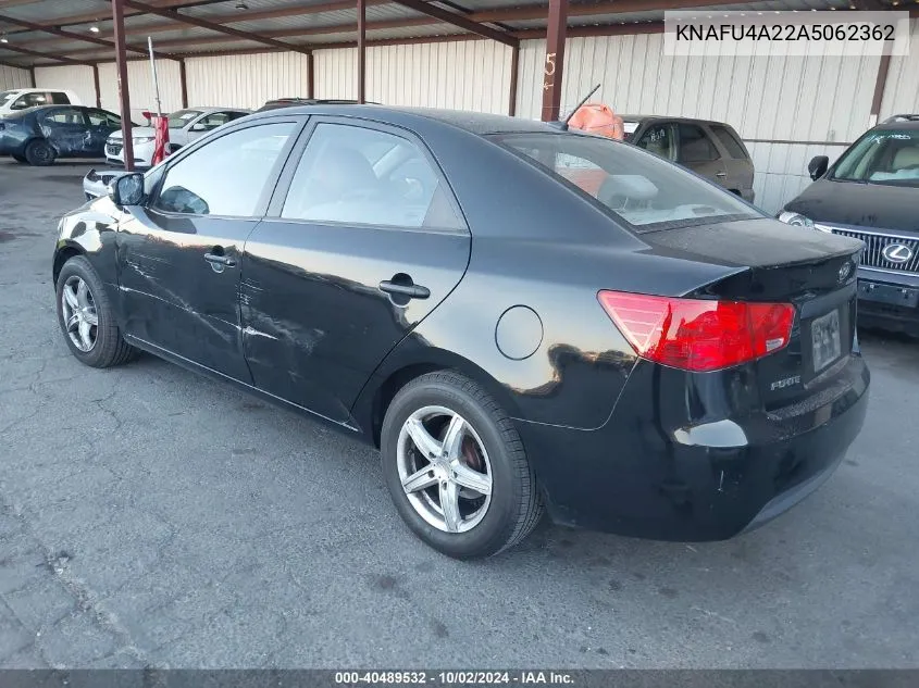 KNAFU4A22A5062362 2010 Kia Forte Ex