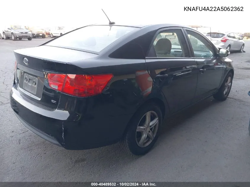 KNAFU4A22A5062362 2010 Kia Forte Ex