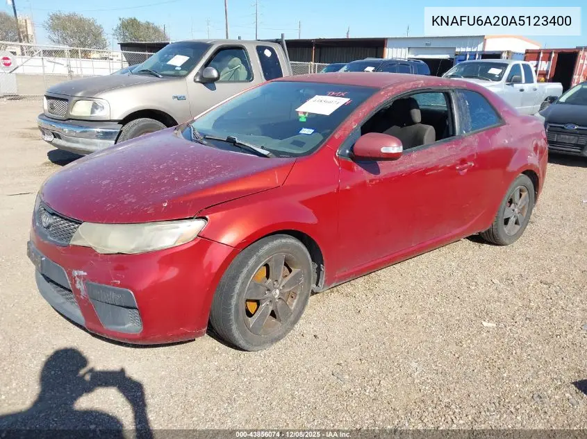 KNAFU6A20A5123400 2010 Kia Forte Koup Ex